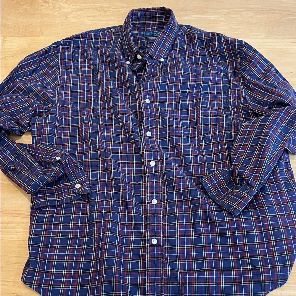 Men's‎ Biltmore Blue Plaid Shirt